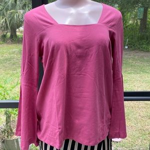 Trades of Hope Harriet top orchid long bell sleeves